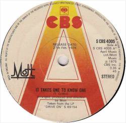 Mott : It Takes One to Know One - I'll Tell You Something